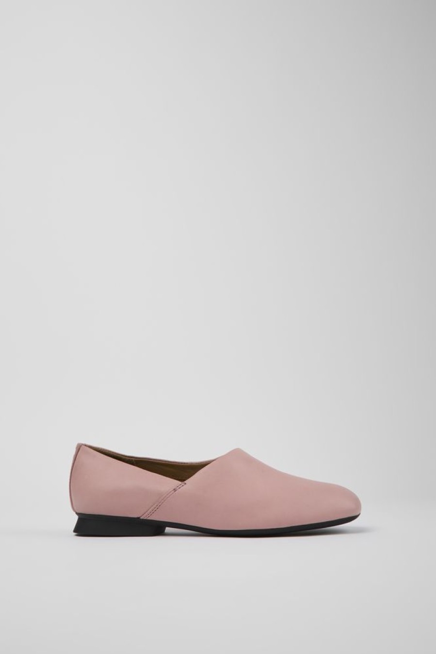 Women CamperLab Flat Shoes | Pink Leather Ballerinas For Women