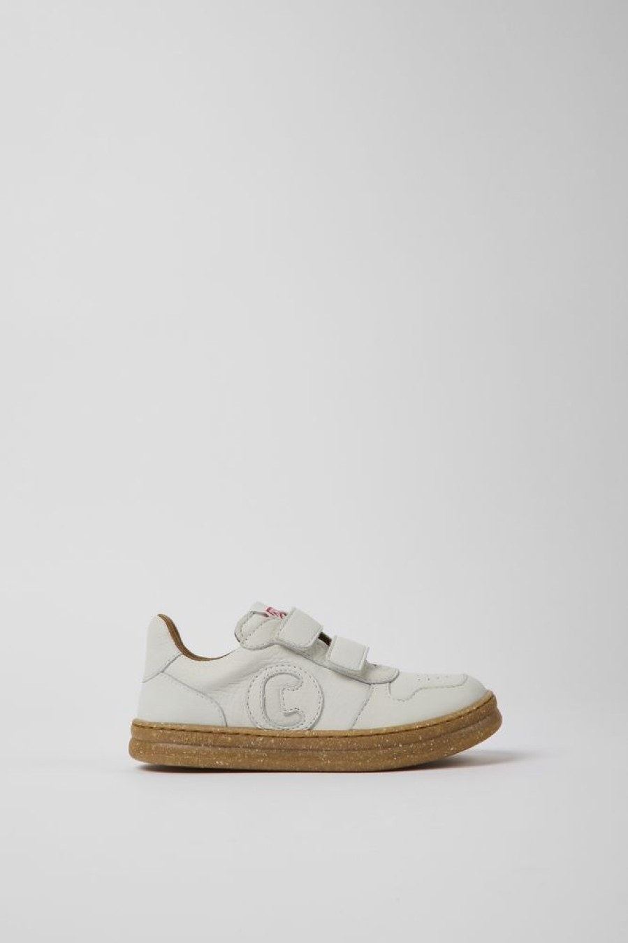 Kids CamperLab Sneakers | White Non-Dyed Leather Sneakers